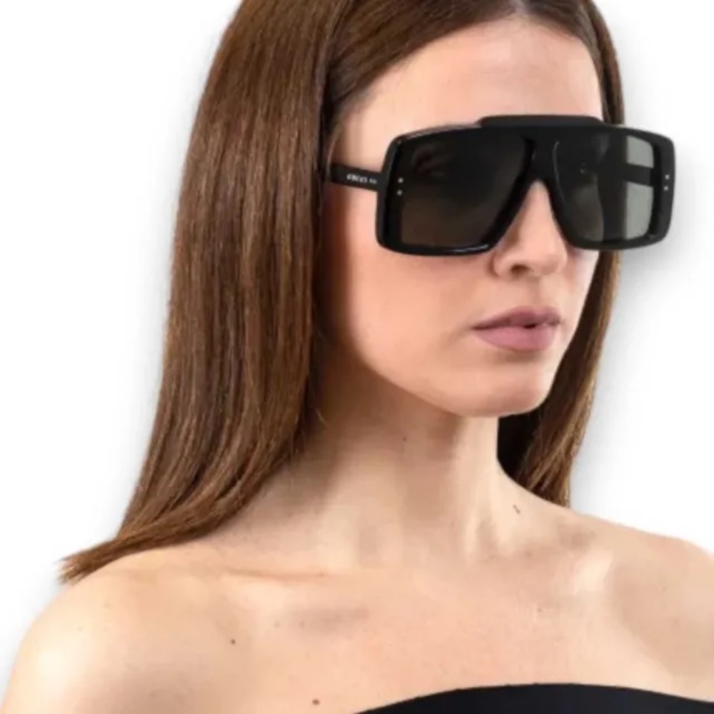 💯 - Authentic Gucci Grey Shield Unisex Sunglasses GG1369S 001 - Picture 3 of 12
